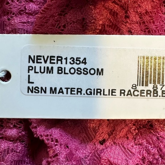 NWT Cosabella Plum Blossom Maternity Girlie Racerback Bralette Large - Picture 6 of 10